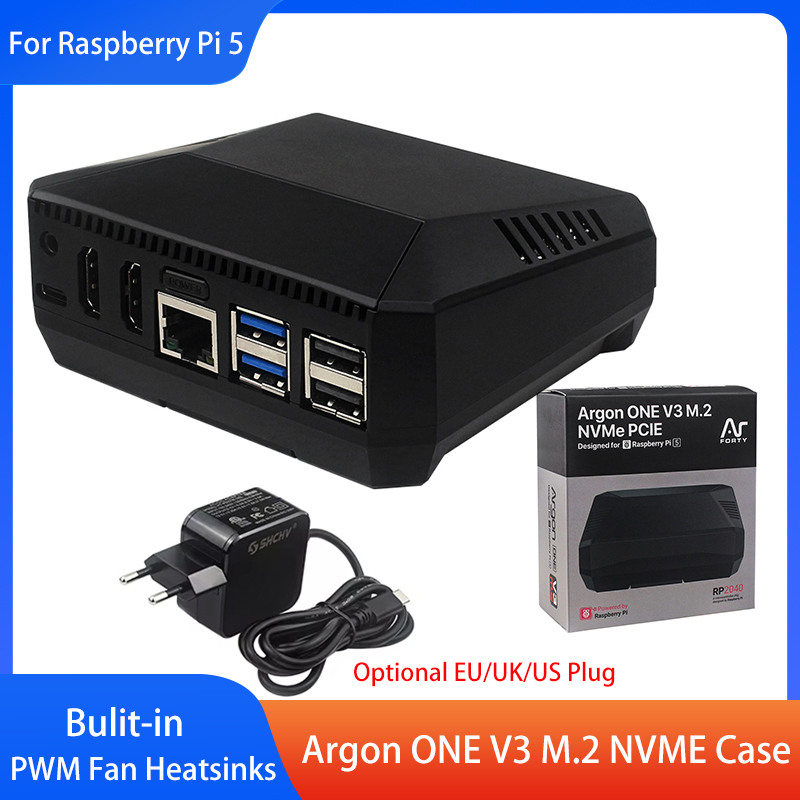 Carcasa Argon ONE V3 M.2 NVME, - Turing Pi 2 reseña y precio